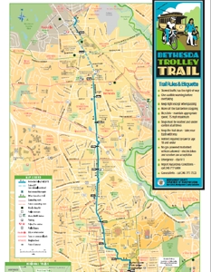 Bethesda Trolley Trail Map