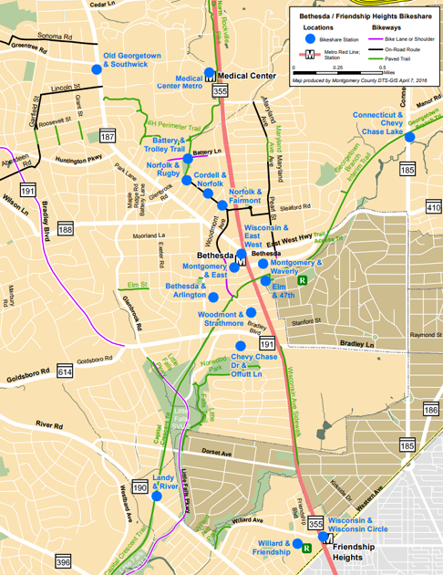 Bethesda Maps: Downtown and the Surrounding Area