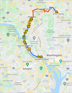 Capital Crescent Trail Map